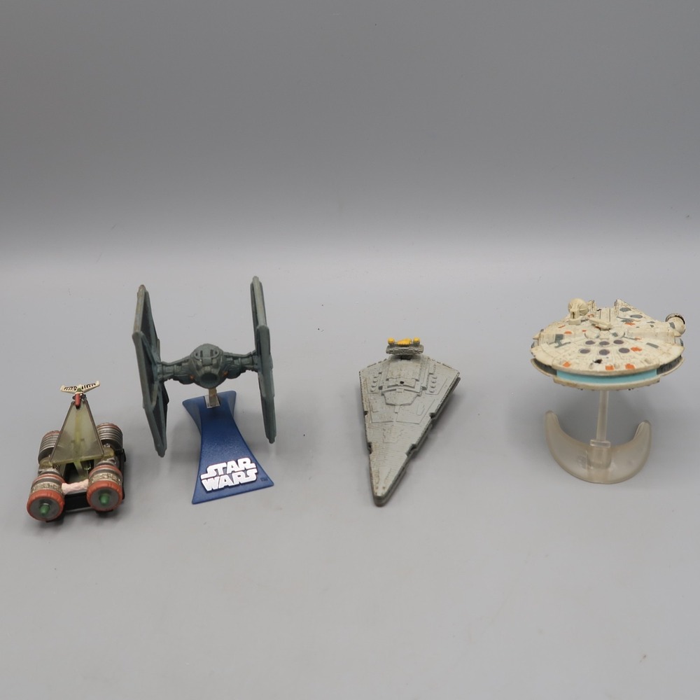 Micromachine Star Wars Ships Die Cast Metal LFL Lot Of 4 Ships